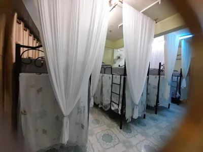 Bed in slaapzaal met 8 bedden — My Travel Homestay